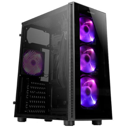 Antec NX Series NX210 - Tower - ATX - pannello laterale finestrato - senza alimentazione - USB/Audio